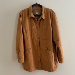 L.L. Bean Tan Sherpa-Lined Jacket🧸
